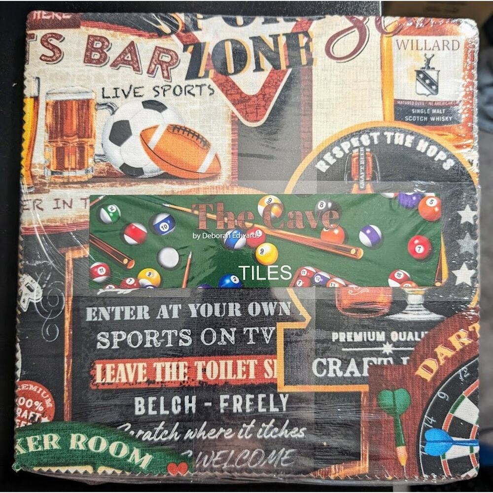 The Cave By Deborah Edwards Layer Cake Tiles for Northcott Fabrics 10in Retired